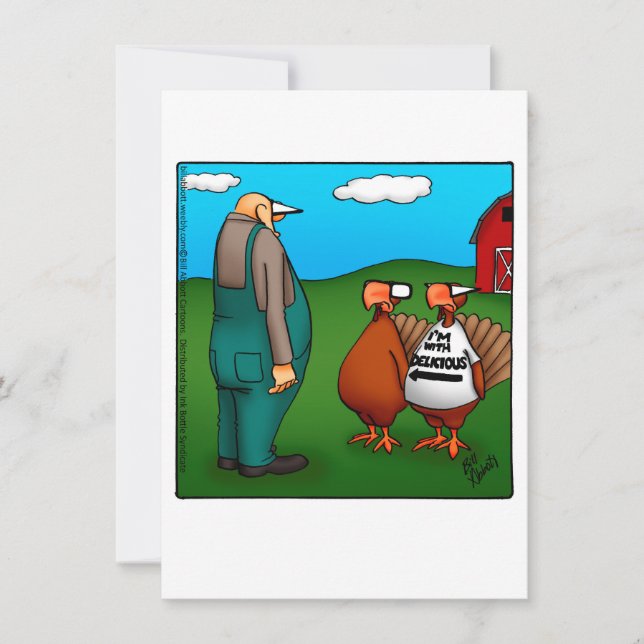 Thanksgiving Humor Dinner Party Invitations (Front)