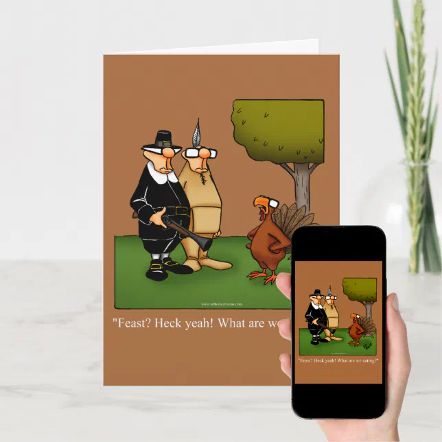 Thanksgiving Humor Greeting Card | Zazzle