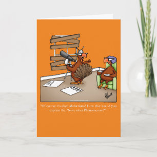 Thanksgiving Humor Greeting Card
