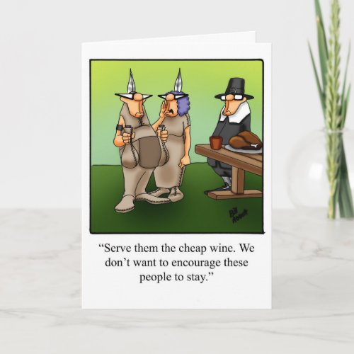 Thanksgiving Humor Greeting Card For Thanksgiving