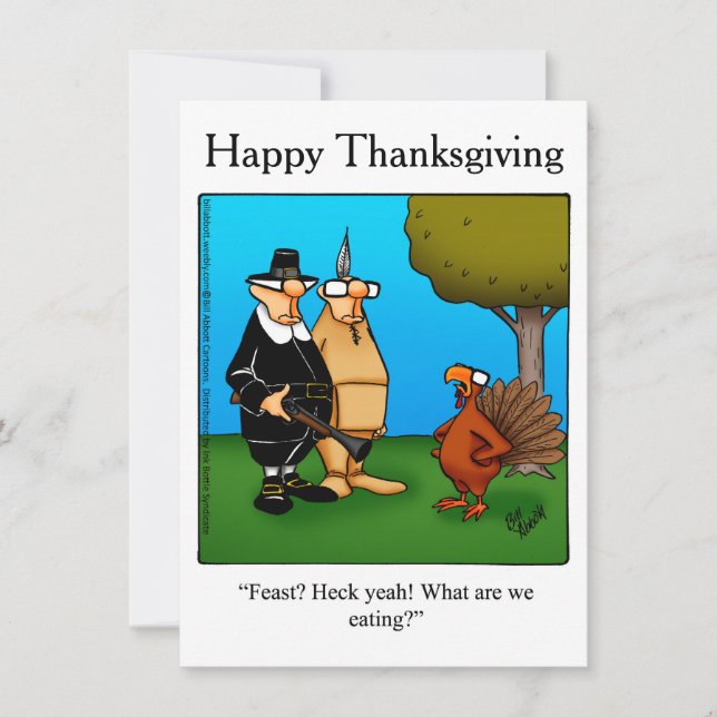 Thanksgiving Humor "Heck Yeah!" Invitations (Front)