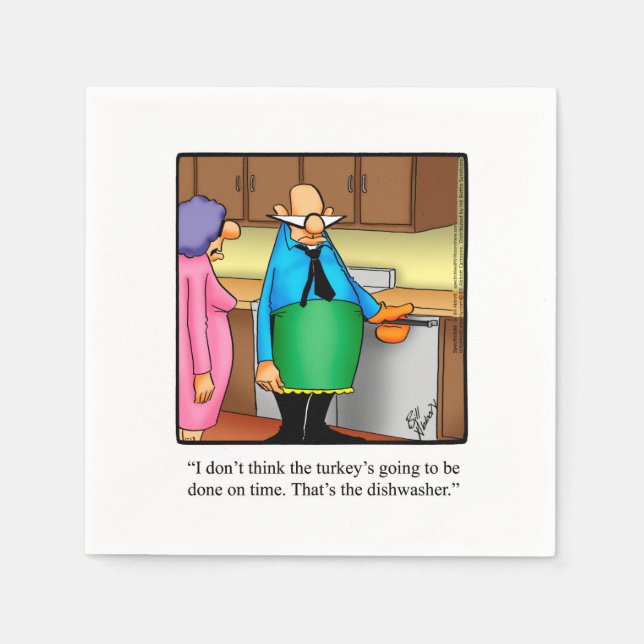 Thanksgiving Humor Holiday Napkins  (Front)