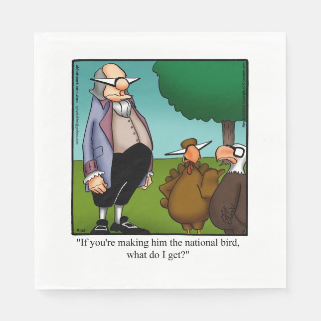 Thanksgiving Humor Holiday Napkins  (Front)