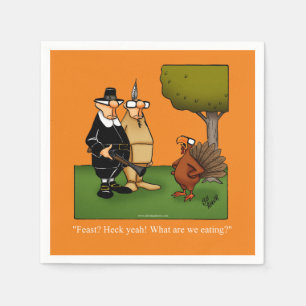 Thanksgiving Humor Paper Cocktail Napkins