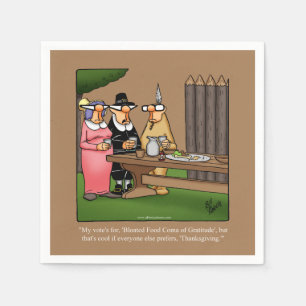 Thanksgiving Humor Paper Napkins