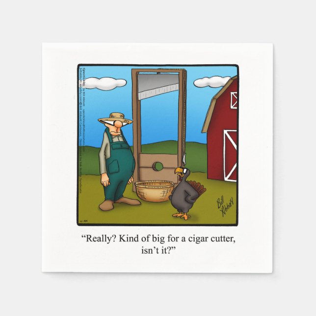 Thanksgiving Humor Paper Napkins (Front)