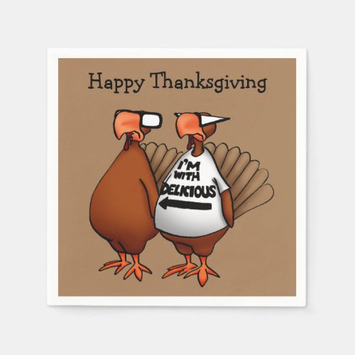 Thanksgiving Humor Paper Napkins