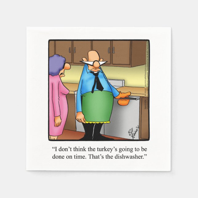 Thanksgiving Humor Paper Napkins (Front)