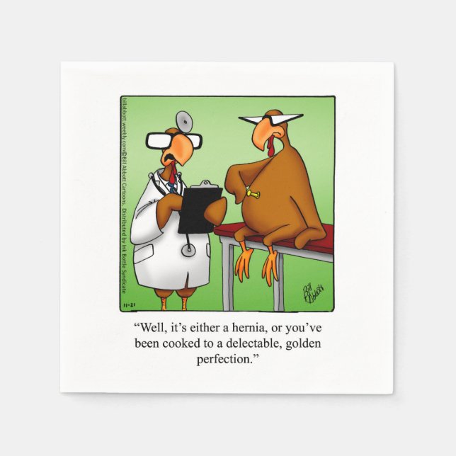 Thanksgiving Humor Paper Napkins (Front)
