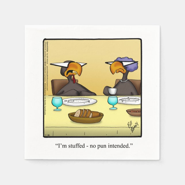 Thanksgiving Humor Paper Napkins (Front)