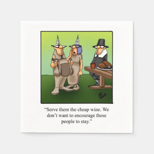 Thanksgiving Humor Paper Napkins