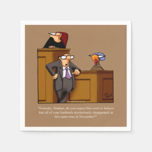 Thanksgiving Humor Paper Napkins