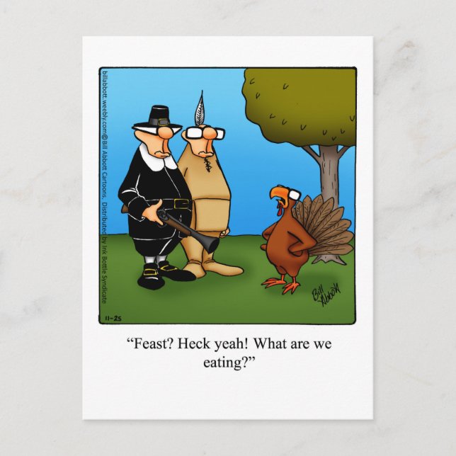 Thanksgiving Humor Postcard "Spectickles" (Front)