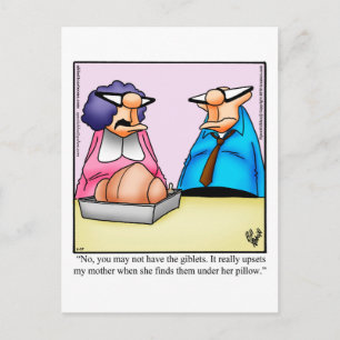 Thanksgiving Humor Postcard "Spectickles"