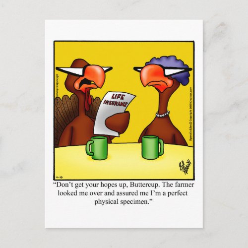 Thanksgiving Humor Postcard Spectickles