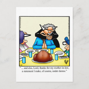 Thanksgiving Humor Postcard "Spectickles"