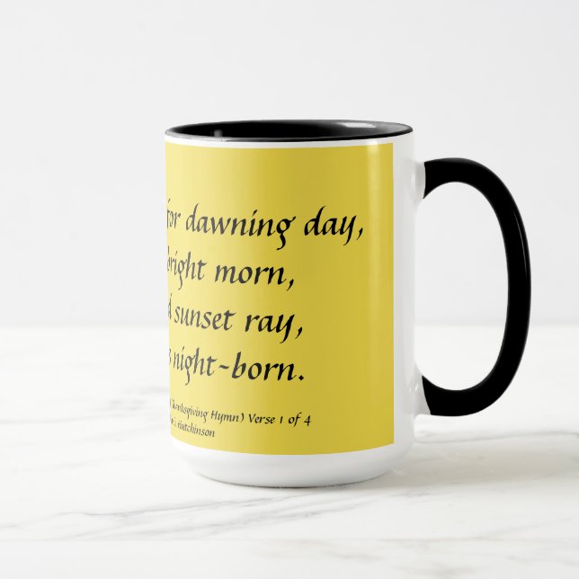 Thanksgiving Hymn Mug (Right)