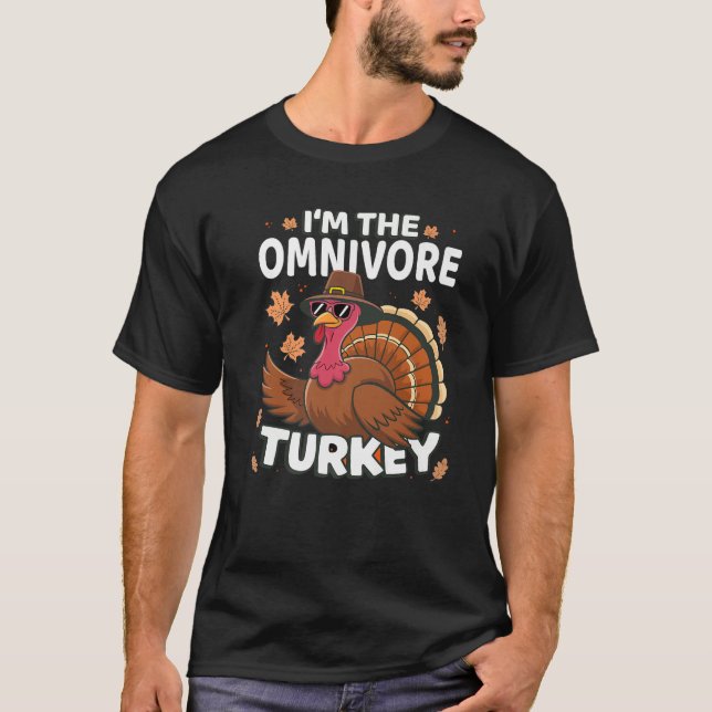 Thanksgiving I m The Omnivore Turkey Family Premiu T-Shirt (Front)