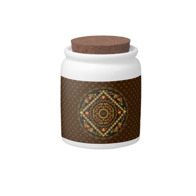 Thanksgiving Icons Candy Jar (Front)