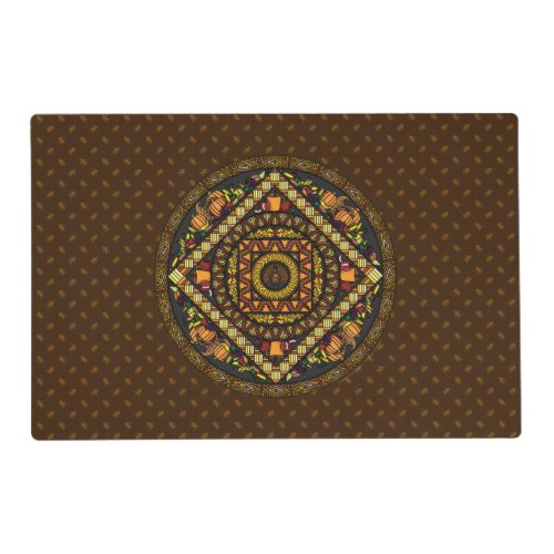 Thanksgiving Icons Laminated Place Mat
