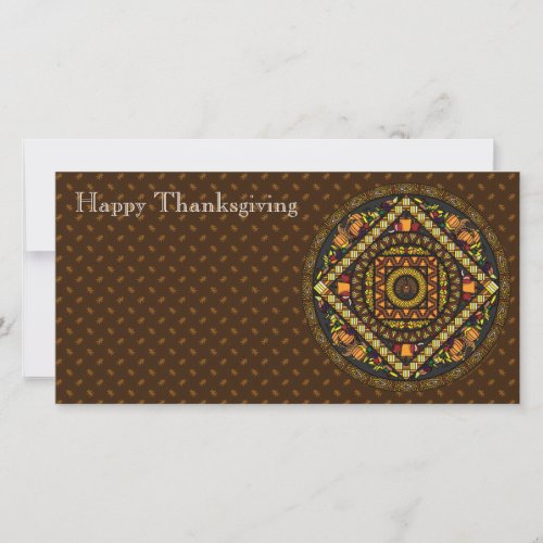 Thanksgiving Icons Photo Card