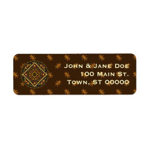 Thanksgiving Icons Return Address Label
