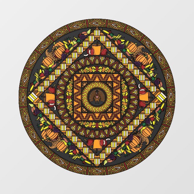 Thanksgiving Icons Wall Decal (Front)
