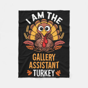 Thanksgiving I'm The Gallery Istant Turkey Matchin Fleece Blanket