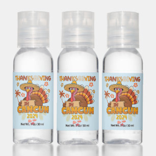 Thanksgiving in Cancun Tropical Holiday Hand Sanitizer
