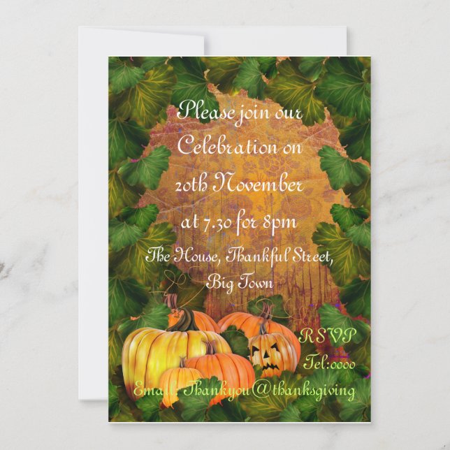 Thanksgiving Invitation (Front)