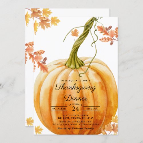 Thanksgiving Invitation Template