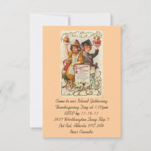 Thanksgiving Invitation Template Vintage