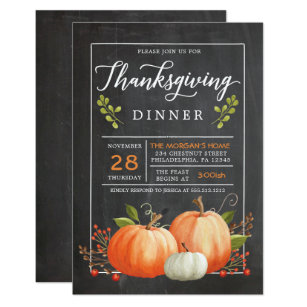 Thanksgiving Invitations Invite Your Guests Today Zazzle