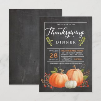 Thanksgiving Invitation - Thanksgiving Dinner