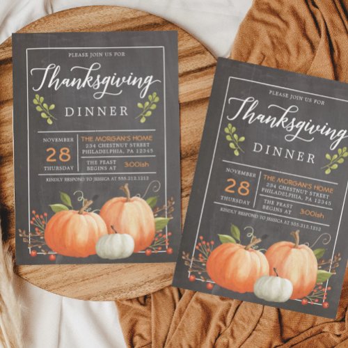 Thanksgiving Invitation _ Thanksgiving Dinner