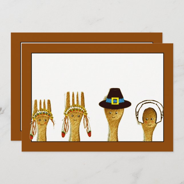 Thanksgiving Invitations (Front/Back)