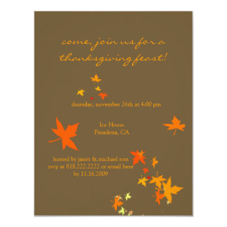 thanksgiving invitation card