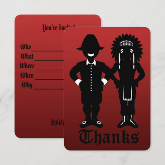 Thanksgiving Invitations Personalized Party Invite