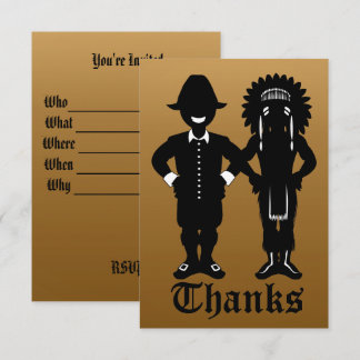 Thanksgiving Invitations Personalized Party Invite