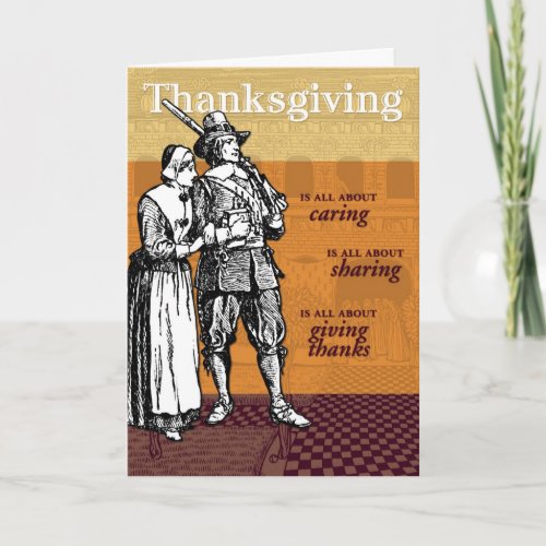 Thanksgiving Is All About Holiday Card