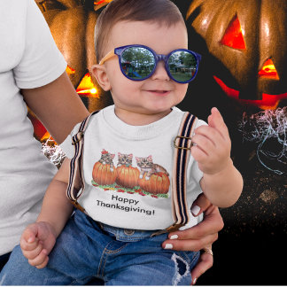 Thanksgiving is the Cat's Meow Baby T-Shirt