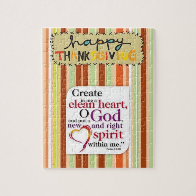 Thanksgiving Jigsaw Puzzle (Vertical)