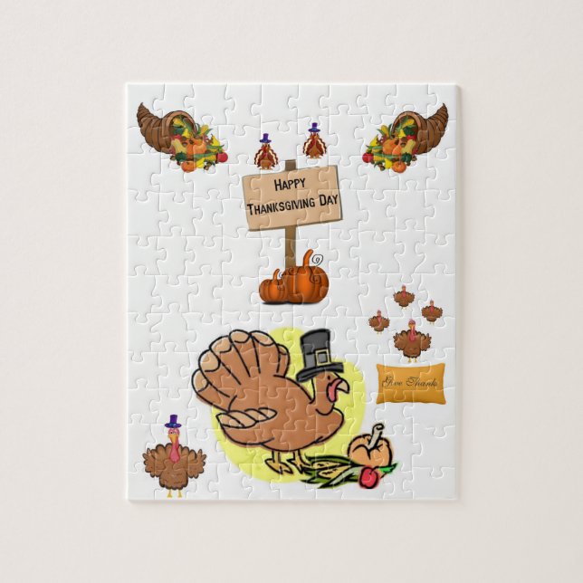 Thanksgiving Jigsaw Puzzle (Vertical)