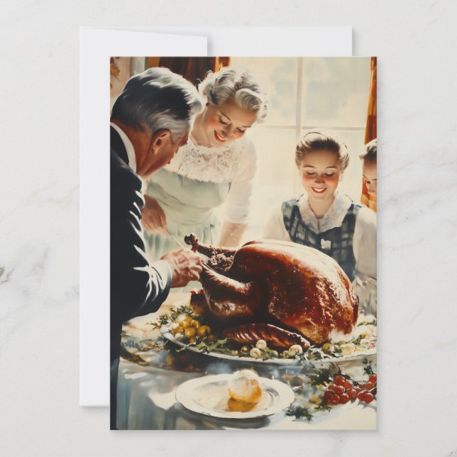 Thanksgiving Joy: A Family Feast Invitation (Front)