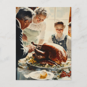 Thanksgiving Joy: A Family Feast Postcard