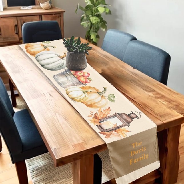 Thanksgiving Joy of Harvest Family Short Table Runner (Creator Uploaded)
