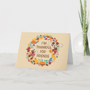Thanksgiving Joy with Mickey and Minnie Card