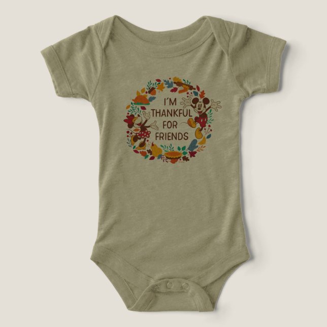 Thanksgiving Joy with Mickey and Minnie Infant T-shirt (Design Front)