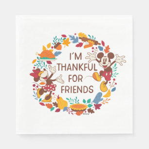 Thanksgiving Joy with Mickey and Minnie Napkins