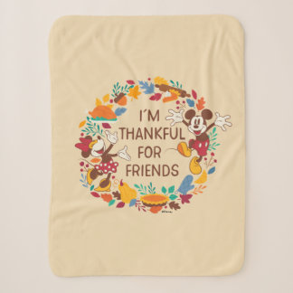 Thanksgiving Joy with Mickey and Minnie Sherpa Blanket